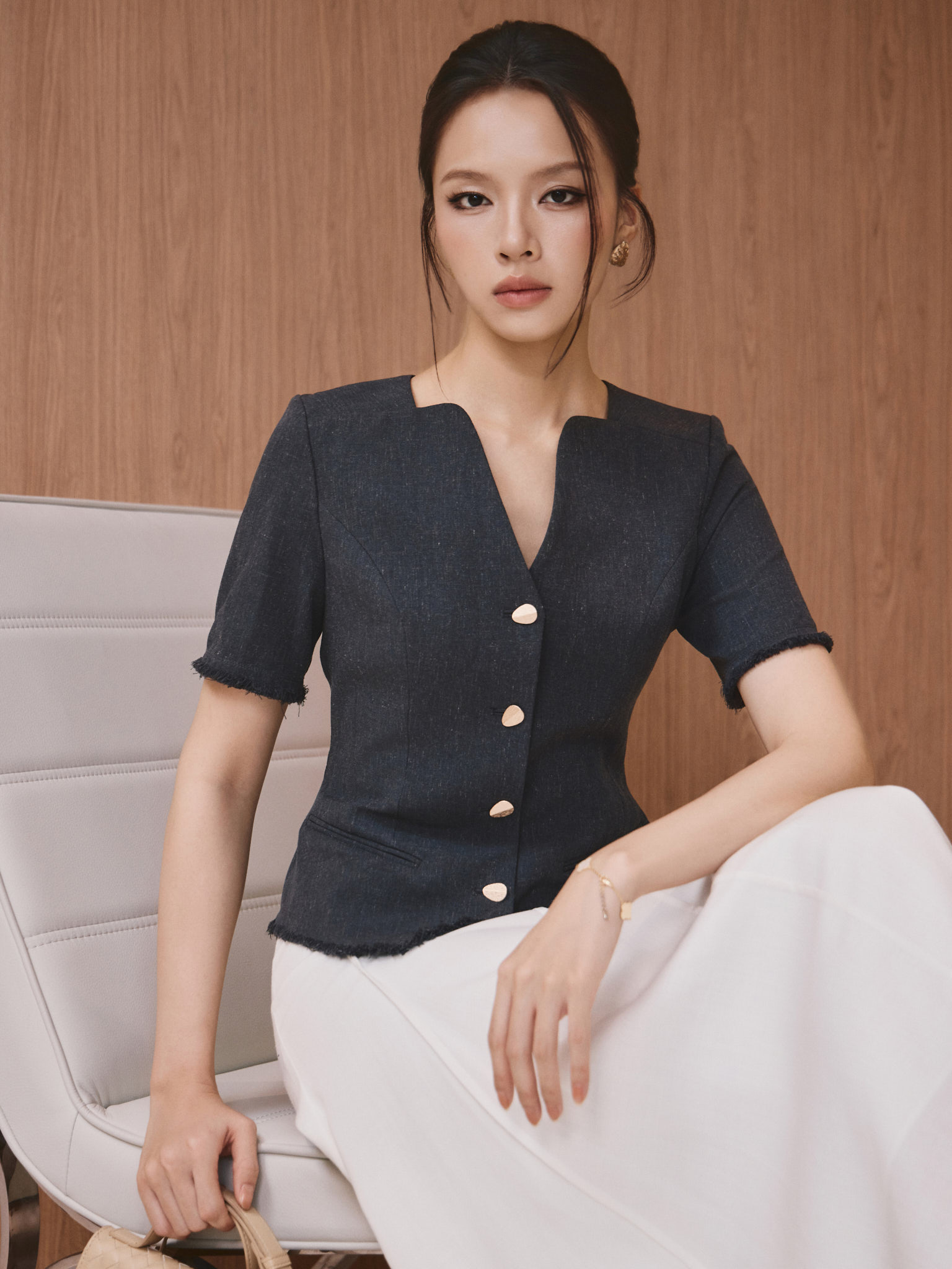 Chân váy xòe bổ mảnh mí ly nổi_A.1-3512
